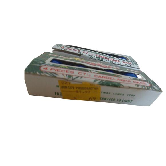 Vintage Liberty Bell C7 Blue Christmas Lights Set of 2 Packages - Picture 2 of 4